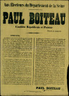 Paul Boiteau : Candidat Républicain et Patriote