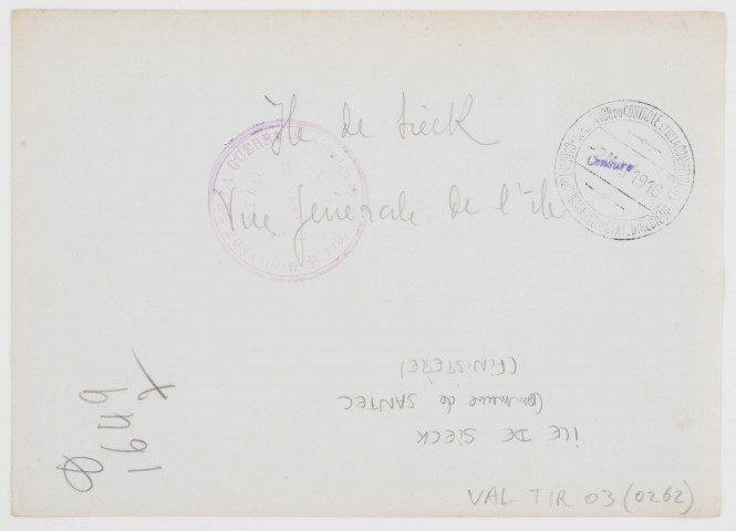 Ile de Sieck. Vue générale de l'île