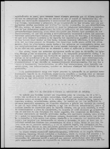 Alarma (1971 ; n°16-19). Sous-Titre : Boletín de Fomento obrero revolucionario. Autre titre : Boletín de FOR