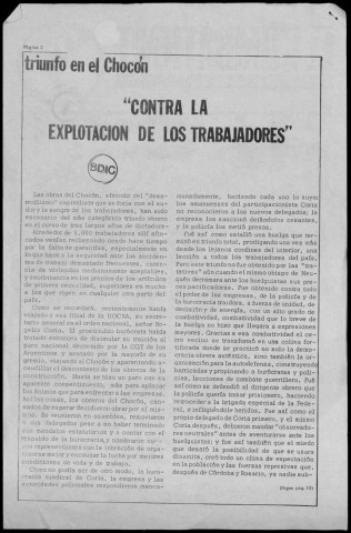 El Combatiente n°41, 23 de diciembre de 1969. Sous-Titre : Organo del Partido Revolucionario de los Trabajadores por la revolución obrera latinoamericana y socialista