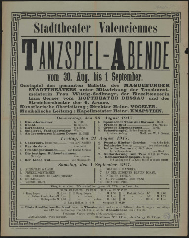 Stadttheater Valenciennes : Tanzspiel-Abende