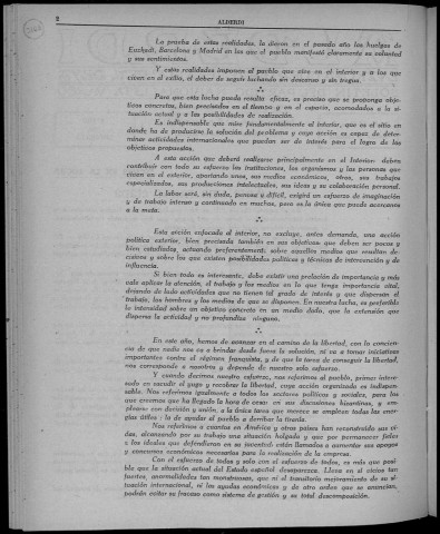 Alderdi (1952 : n° 58-69). Sous-Titre : Boletín del Partido nacionalista vasco