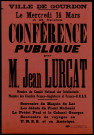 Conférence publique par M. Jean Lurcat