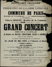Grand Concert donné par le 119e Bataillon
