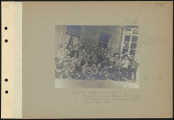 Mézières. Hôpital militaire allemand. Prisonniers français blessés. Photo rapportée par Eugène Renon, du 3e zouaves, rapatrié comme grand blessé