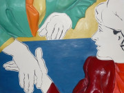 (Echange 2)Sous-Titre : la main tendue Autre titre : Série sculptures sur l'Assemblée Nationale