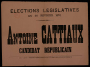 Candidat républicain : Antoine Cattiaux