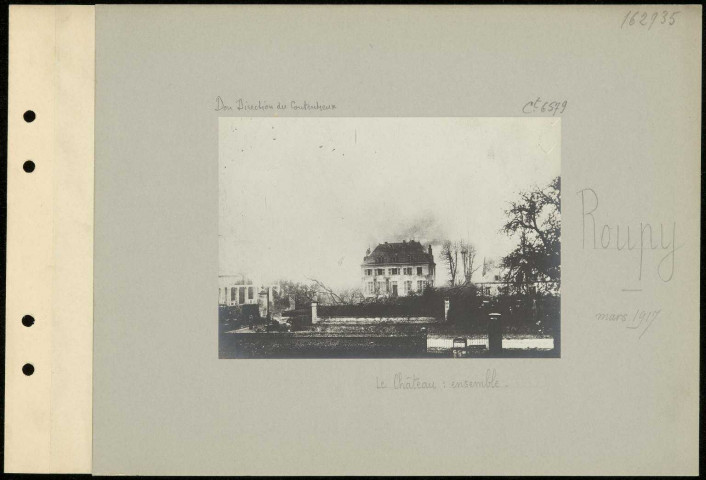 Roupy. Le château : ensemble