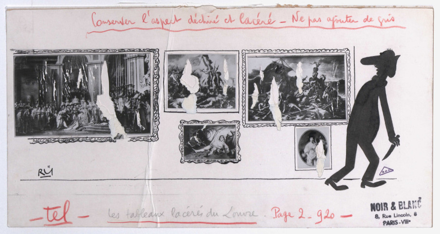 Les tableaux lacérés du Louvre