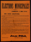 Élections municipales : Jules Polo