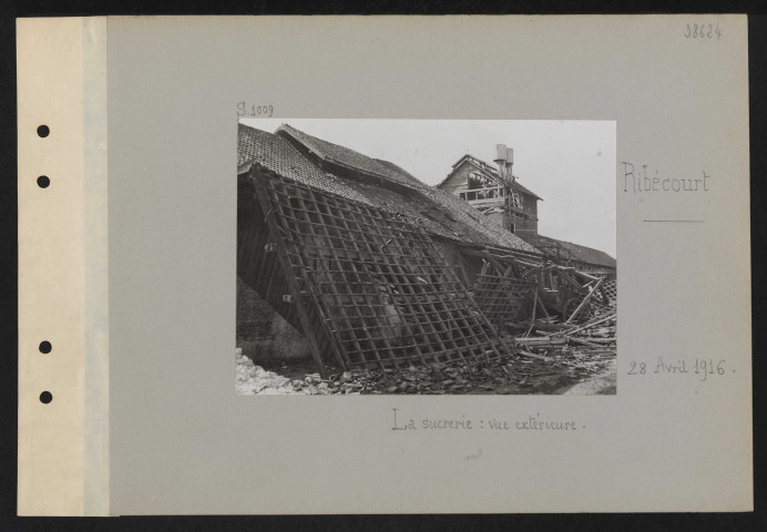 Ribécourt. La sucrerie : vue extérieure
