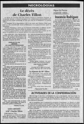 Monument du souvenir de Prayols (1993 : n° 19-21). Sous-Titre : organe de la Confédération d'Amicales Départementales d'Anciens Guerilleros Espagnols en France (F.F.I.)