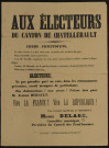 Canton de Châtellerault : Votons tous pour M. Alfred Herault