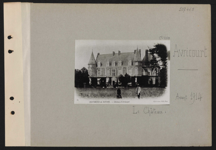 Avricourt. Le château