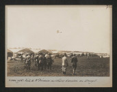 Visite de monsieur Poincaré au champ d'aviation du Bourget