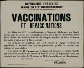 Vaccinations et revaccinations