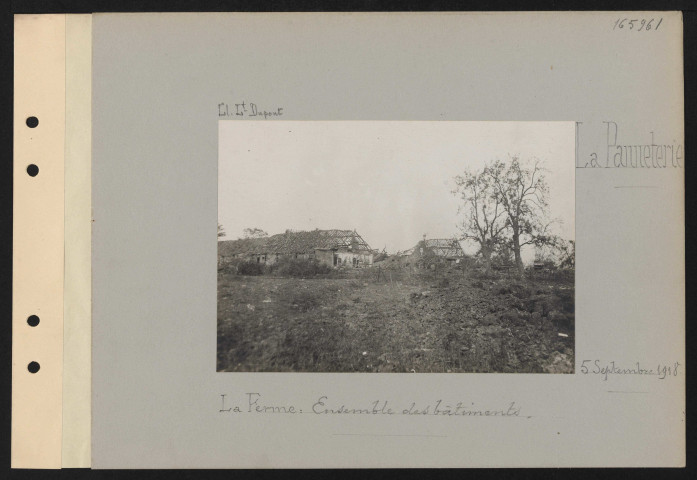 La Panneterie. La ferme : ensemble des bâtiments