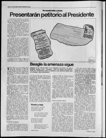 Opción. N° 10, diciembre 1978, Sous-Titre : Boletín mensual de circulación restringida, Autre titre : Opción (Buenos Aires)