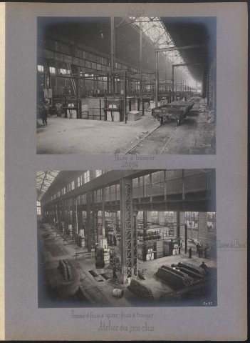 Usine du Breuil. Atelier des gros obus. Fours à tremper