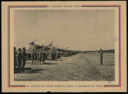1re Armée française : le général de Lattre passe en revue un régiment de chars