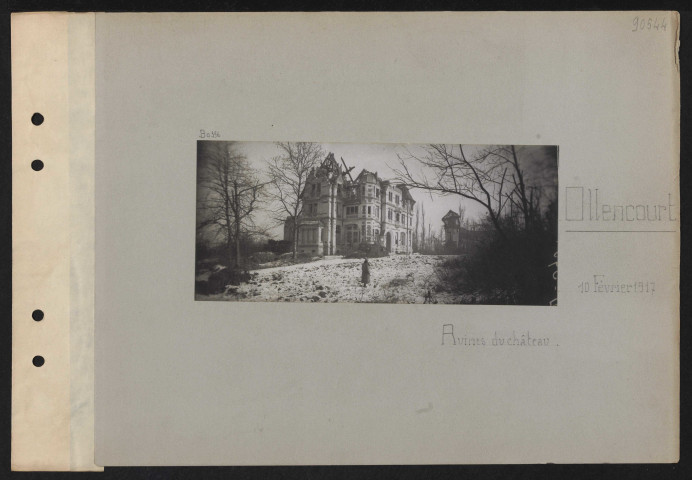 Ollencourt. Ruines du château