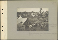 Somme-Bionne (au-dessus de). Vue du camp occupé par le 116e d'infanterie qui vient de prendre Tahure, la Butte et la Brosse à dents