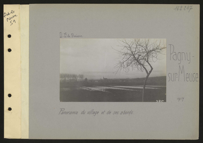Pagny-sur-Meuse. Panorama du village et de ses abords