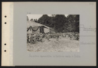 Ricquebourg. Au château : représentation du théâtre aux armées : le théâtre
