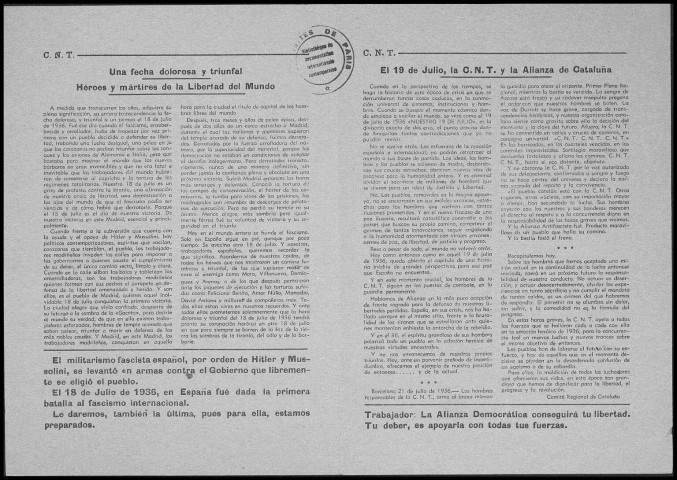 Boletín de información y orientación (1945 : Suppl. au n° 13). Sous-Titre : [suplemento] destinado a la militancia del MLE en Africa del Norte