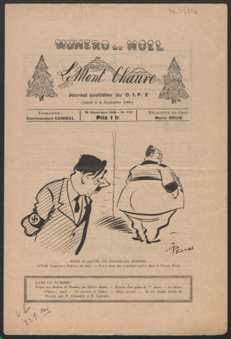 Le Mont chauve. Journal hebdomadaire du C.I.F. 2