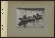 S.l. Sur l'Yser. Soldats anglais pêchant dans la rivière