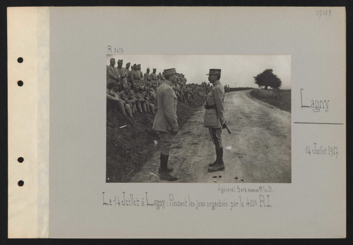 Lagny. Le 14 juillet à Lagny : pendant les jeux organisés par le 410e RI