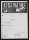 El Salvador libre international. Edition française - 1984