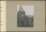 Voncq. L'église bombardée