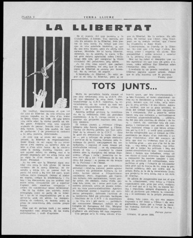 Terra Lliure (1981 : n° 67-71). Sous-Titre : Butlletí de la Regional Catalana C.N.T [puis] Butlletí interior de l'Agrupació Catalana C.N.T. (Exterior)