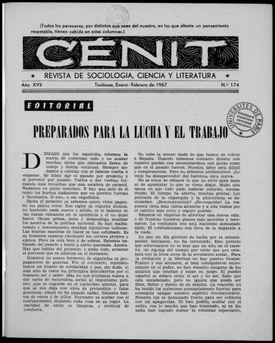 Cénit (1967 ; n° 174 - 179). Sous-Titre : Revista de sociología, ciencia y literatura