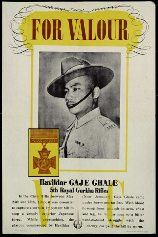 For valour : Havildar Gaje Ghale 5th Royal Gurkha Rifles