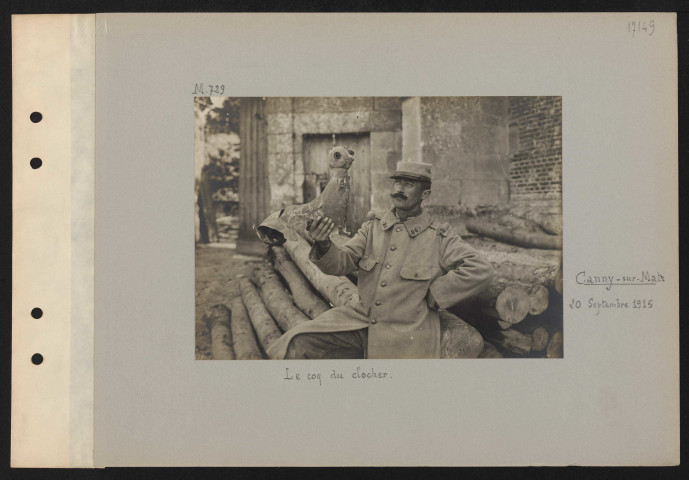 Canny-sur-Matz. Le coq du clocher