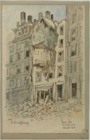 Rue des Lombards (Paris) avril 1918