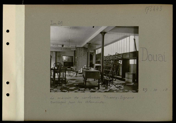 Douai. La maison de confection Thierry-Sigrand saccagée par les Allemands