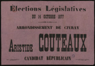 Élections Législatives Arrondissement de Civray : Aristide Couteaux Candidat républicain