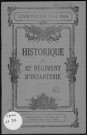 Historique du 82ème régiment d'infanterie
