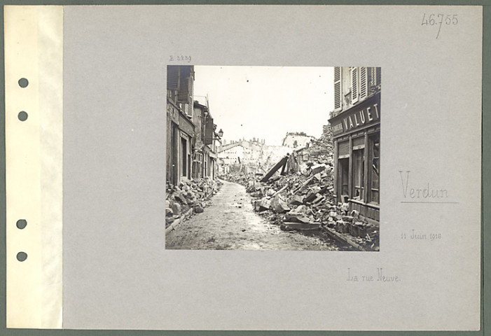 Verdun. La rue Neuve