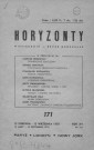 Année 1970 : Horyzonty . Sous-Titre : Paryz - Londyn - Nowy Jork. Autre titre : Revue mensuelle