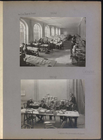 Genève. L'agence des prisonniers de guerre