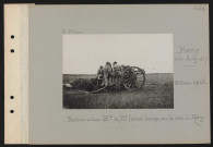 Méry (entre Belloy et). Position d'une batterie de 75 faisant barrage sur la crête de Méry