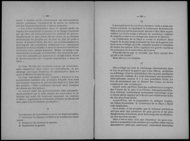 La Paix par le Droit n°s 9-10, septembre-octobre 1899. Sous-Titre : La conférence de La Haye
