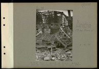 Aniche (Compagnie des mines d'). Sud de Somain. Lavoir de Somain détruit par les Allemands. Usine de lavage ; détail