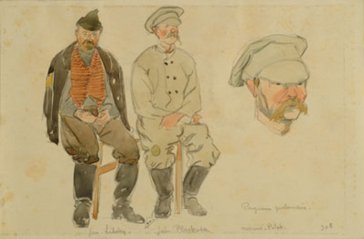 Paysans polonais, Jan Libsky, Jan Plaskosa. (Güstrov)