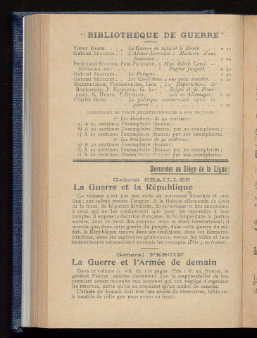 Février-mars 1917 - Bulletin officiel de la Ligue des Droits de l'Homme